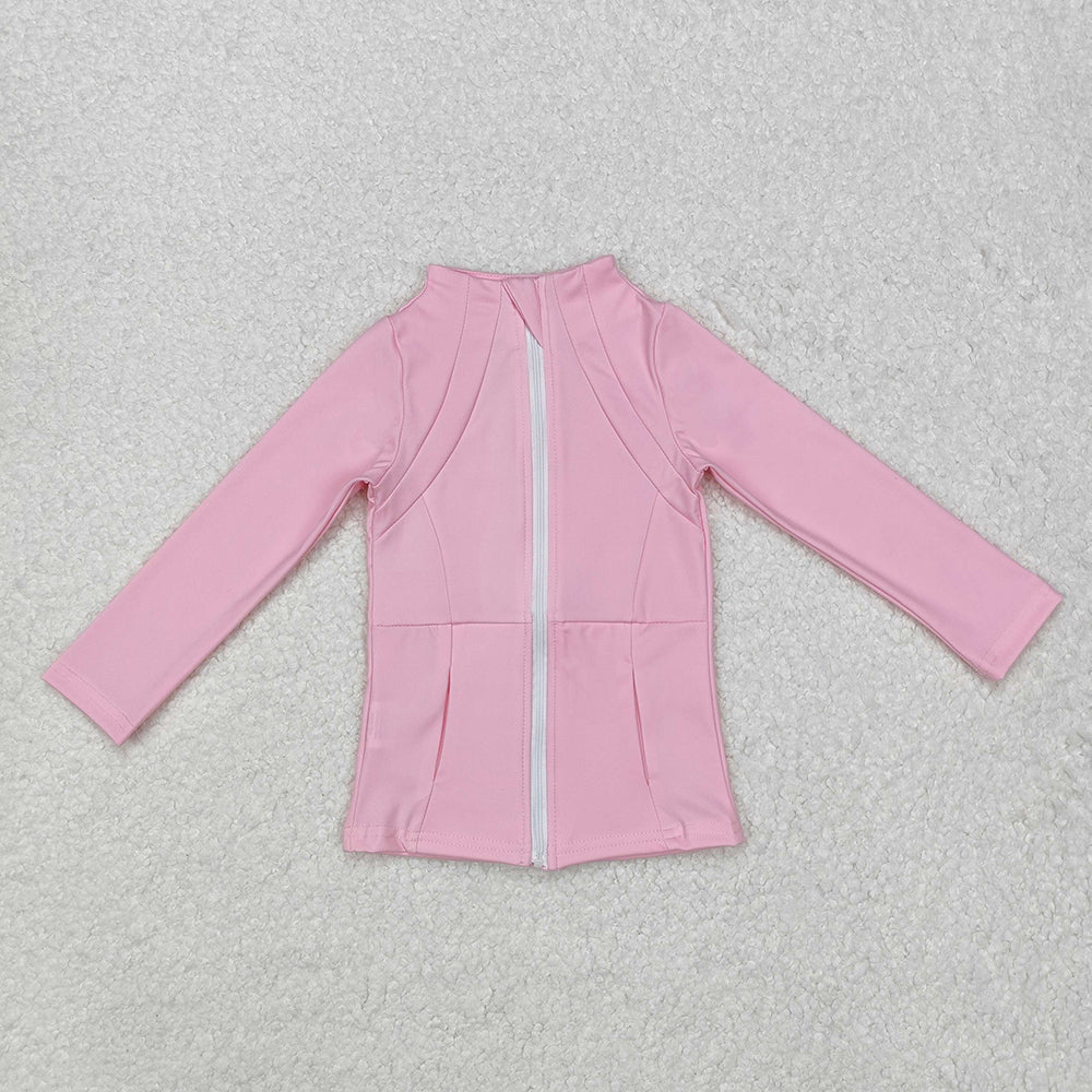 Sibling Baby Girls Long Sleeve Yoga Active Zipper Pockets Jackets Top