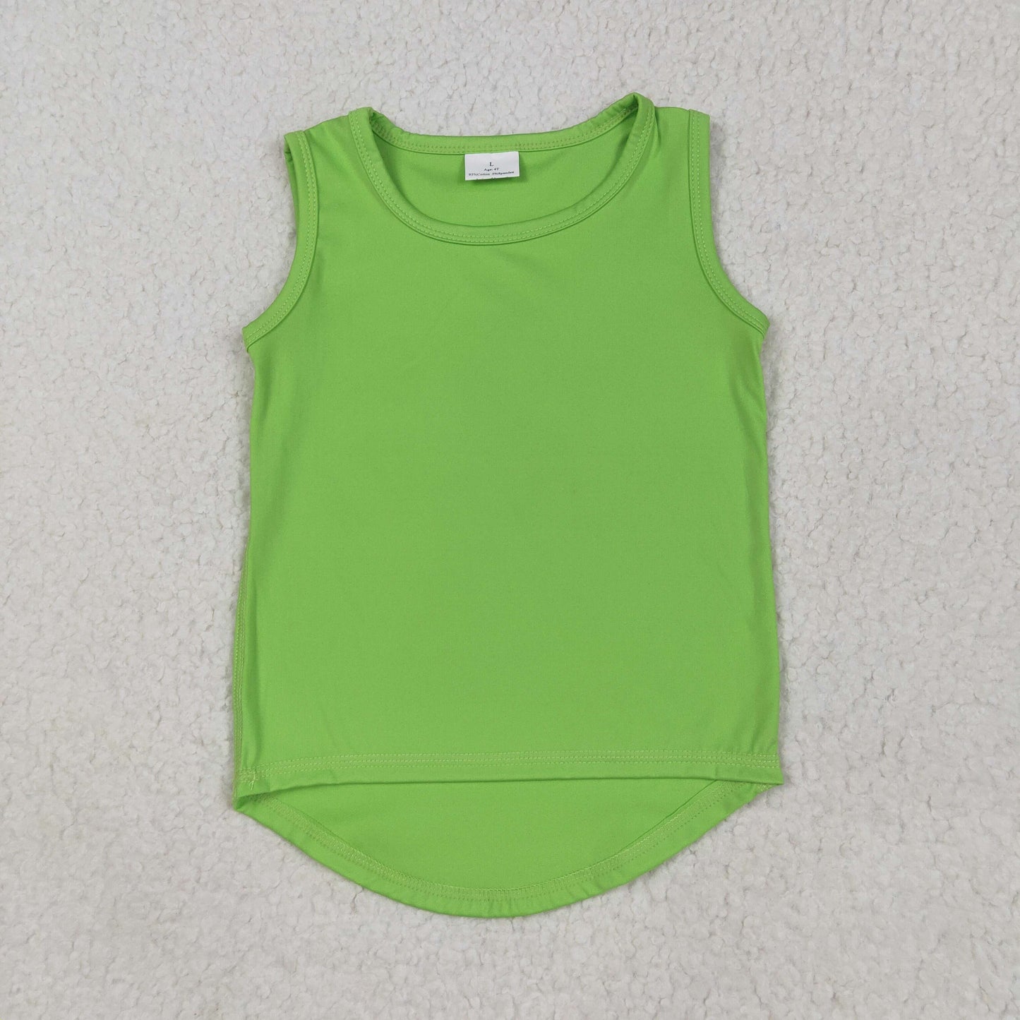 GT0985 Baby Girls Sleeveless Green Vests Shirts Top