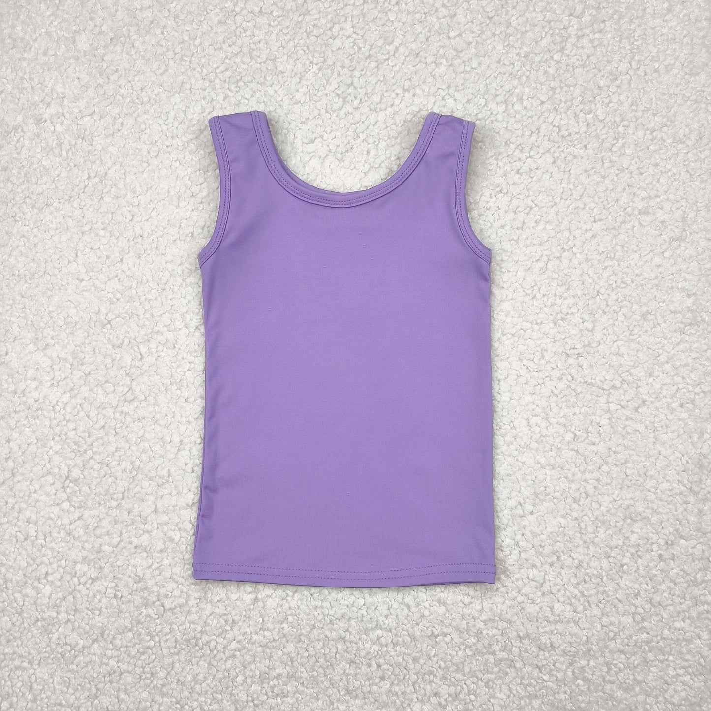GT0990 Baby Girls Sleeveless Lavender Vests Shirts Top