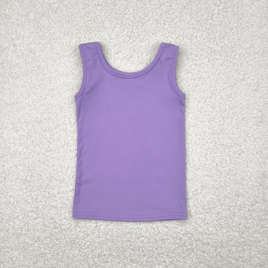 GT0990 Baby Girls Sleeveless Lavender Vests Shirts Top