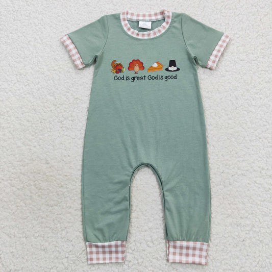 SR0439 baby boy thanksgiving long sleeve onesie