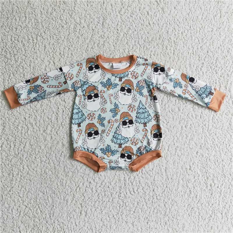 Santa Clause Printed baby romper LR0179