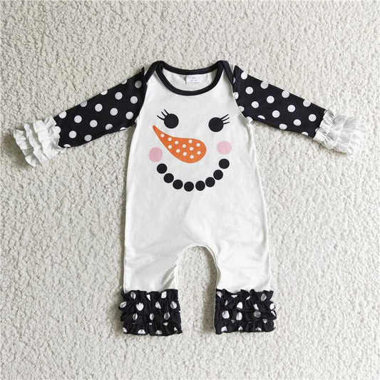 baby Girls snowman jumpsuit LR0192