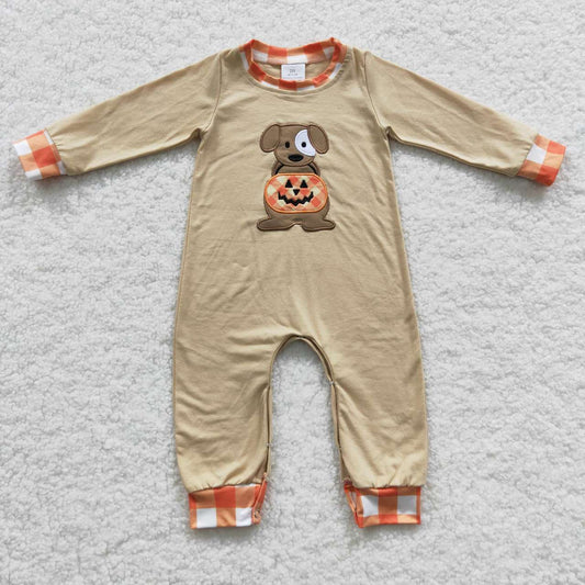 boys Halloween long sleeve romper LR0291