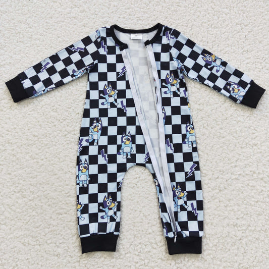 baby autumn cartoon zipper onesie LR0303