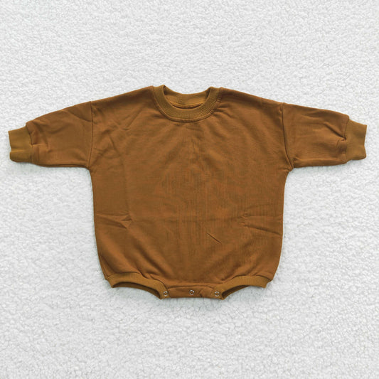 baby brown long sleeve onesie LR0316