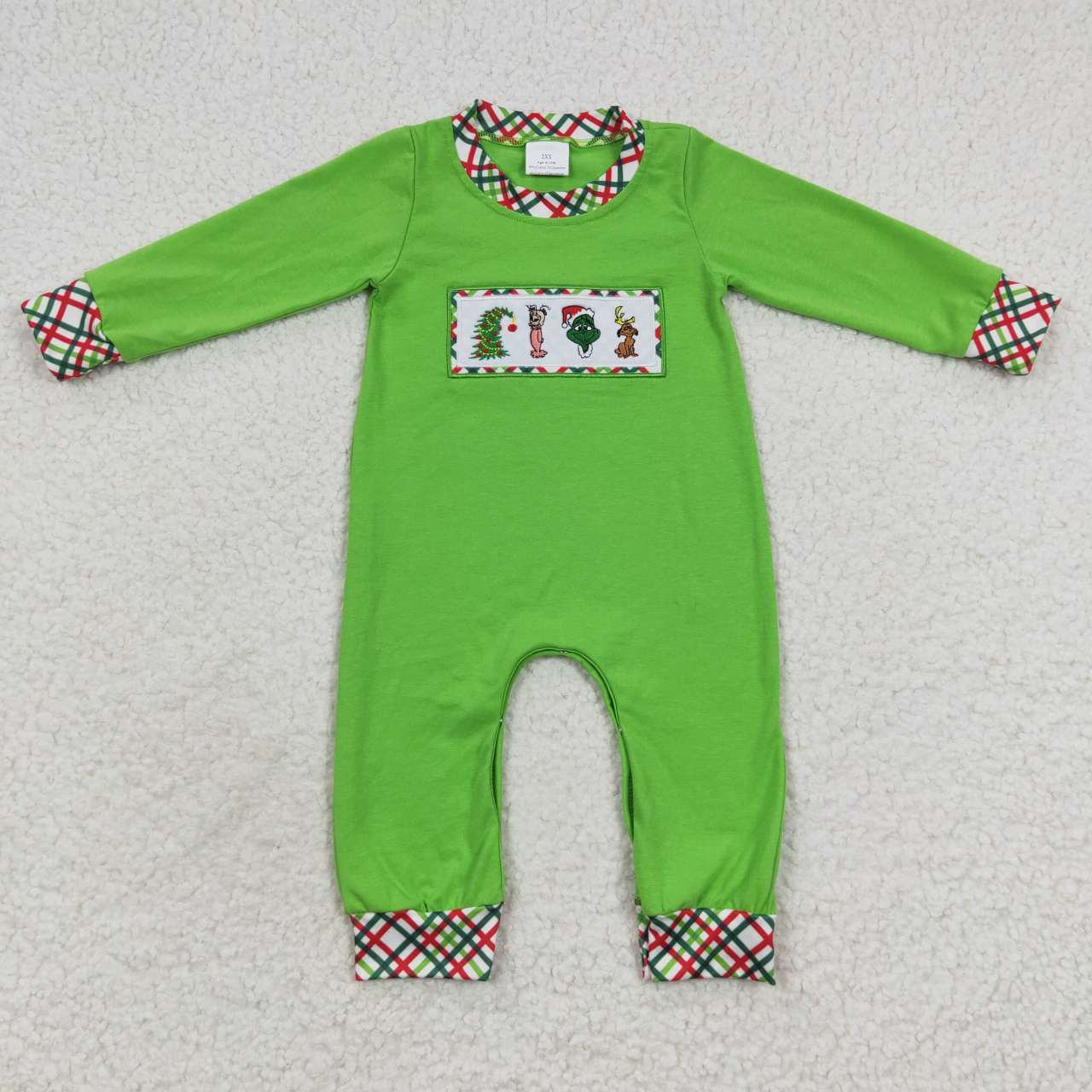 boys Xmas Cartoon long sleeve onesie LR0325