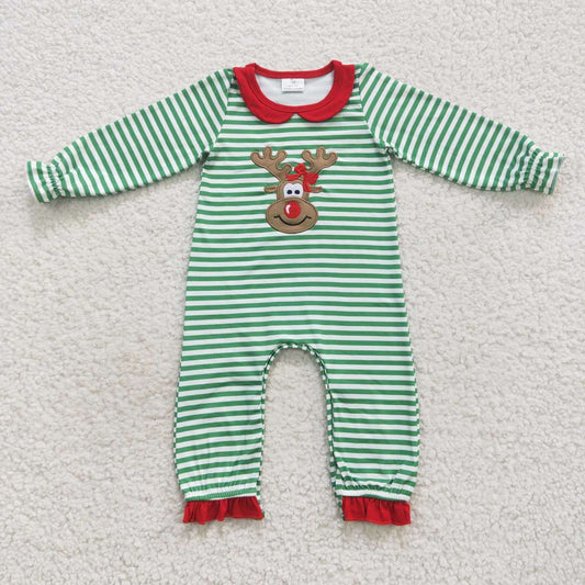 baby girls Xmas elk jumpsuits LR0339