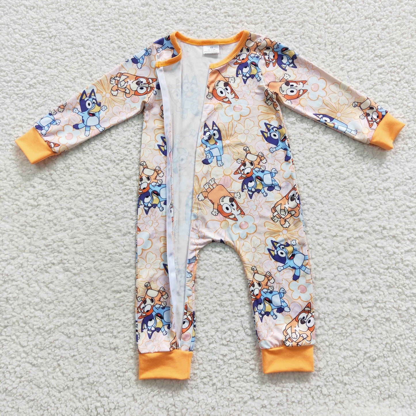 baby bluey zipper onesie LR0360