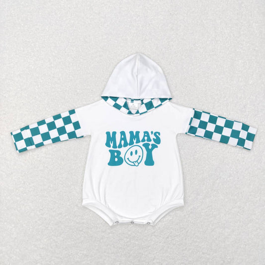 LR0541 baby clothes mamas boy hoodies  winter romper