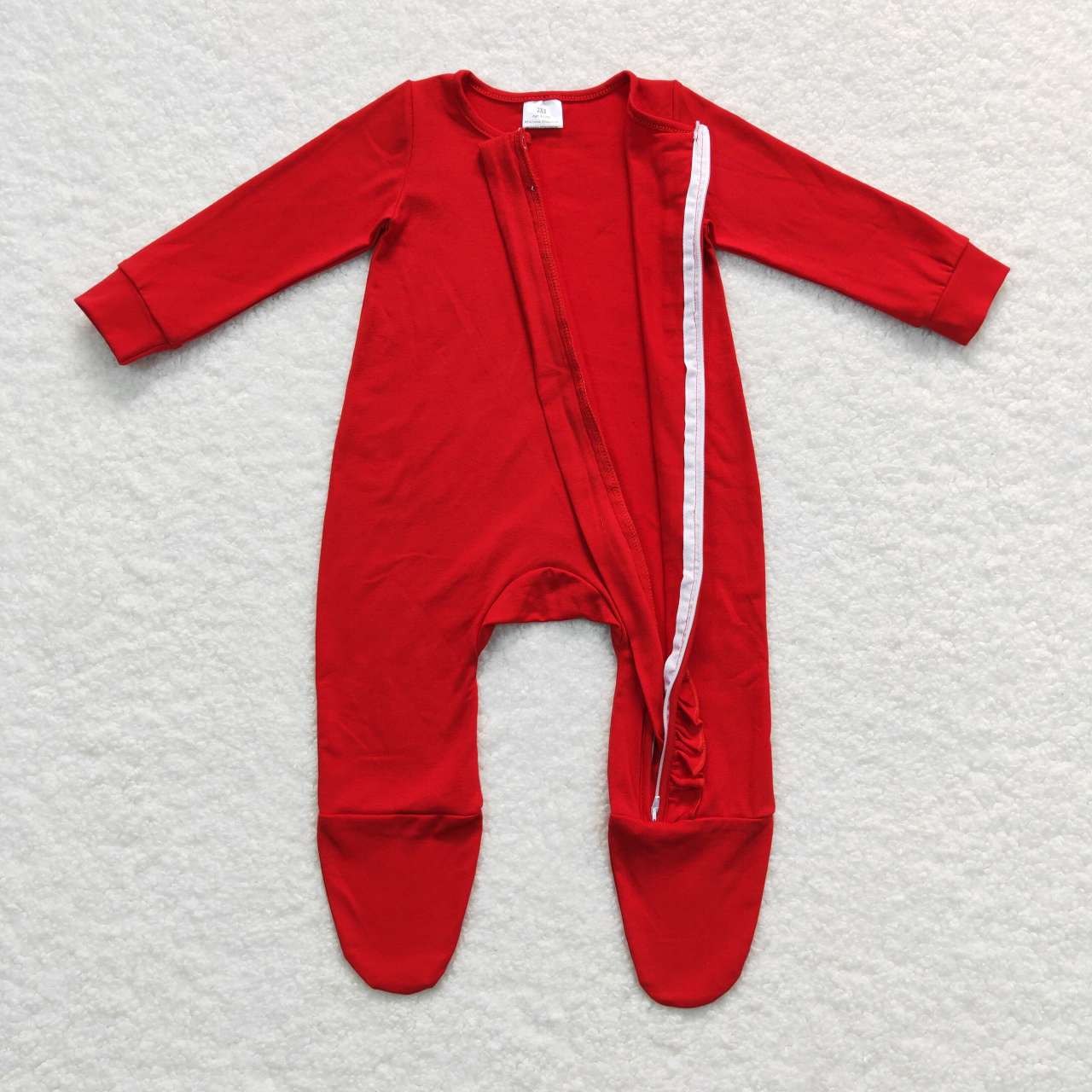 LR0550 baby girl red christmas romper