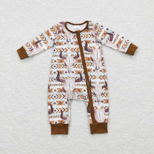 LR0674  baby boy clothes cowboy baby winter romper