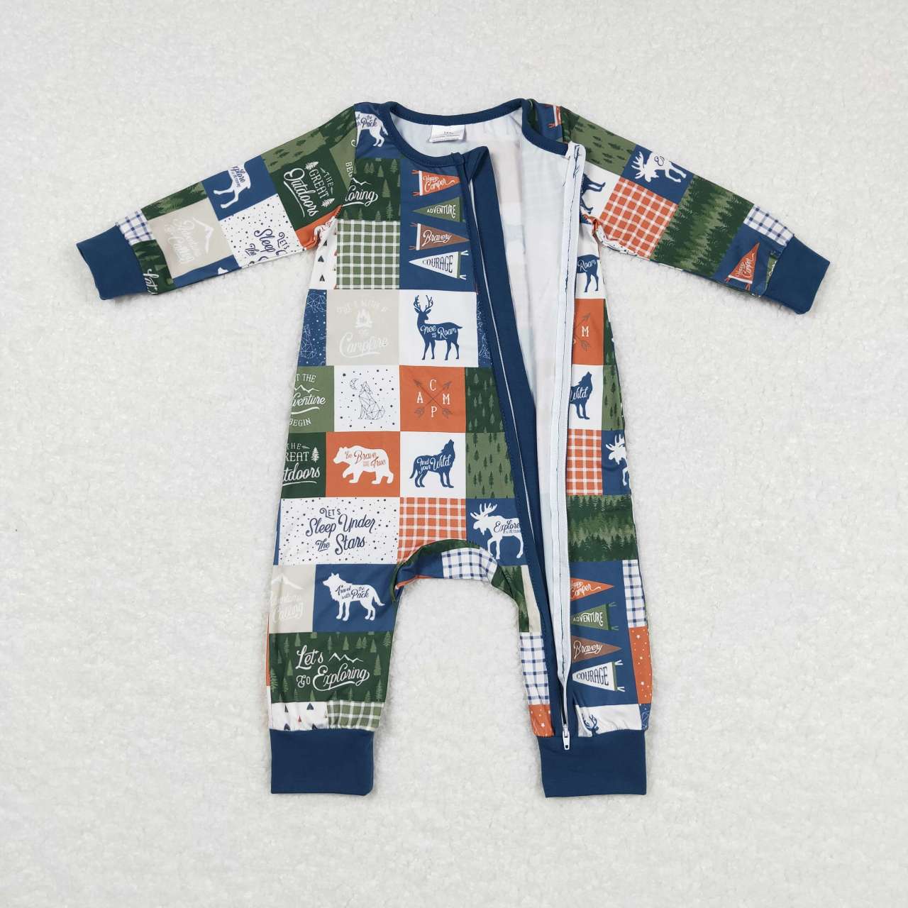 LR0700 baby boy clothes colorful plaid baby winter romper