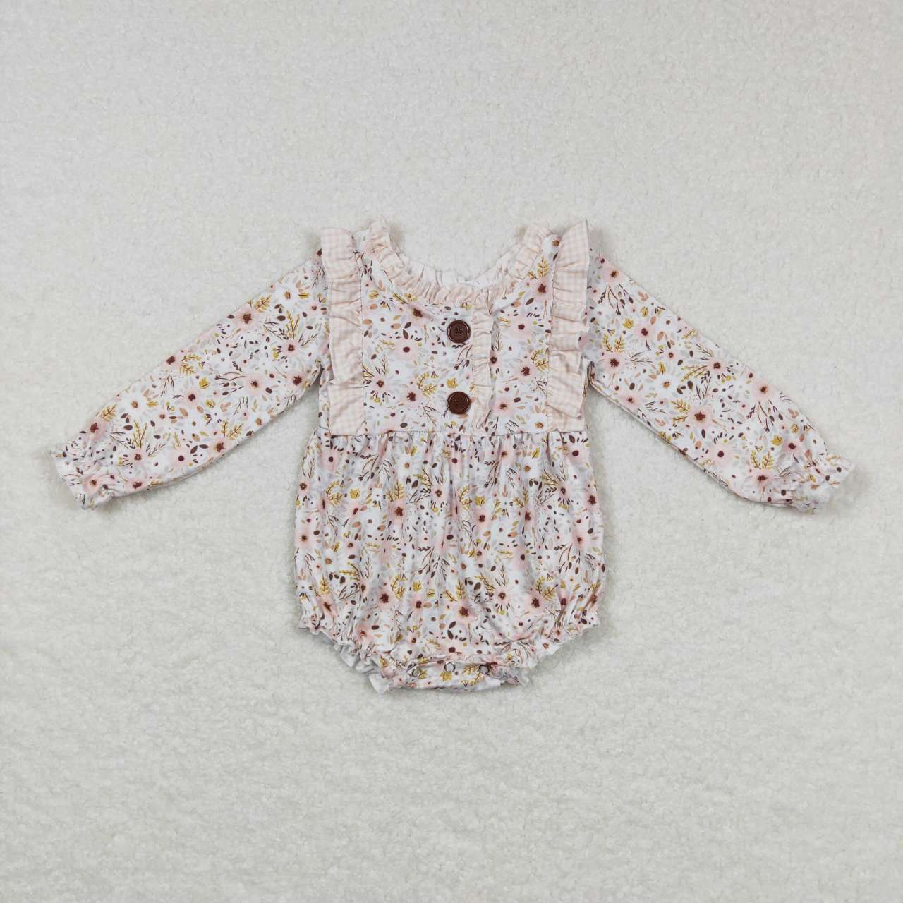 LR0769 baby clothes girl flower romper