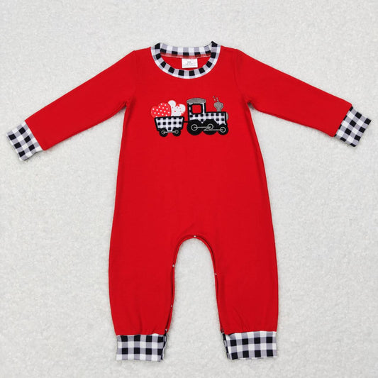 LR0783 baby boy clothes boy valentines day romper