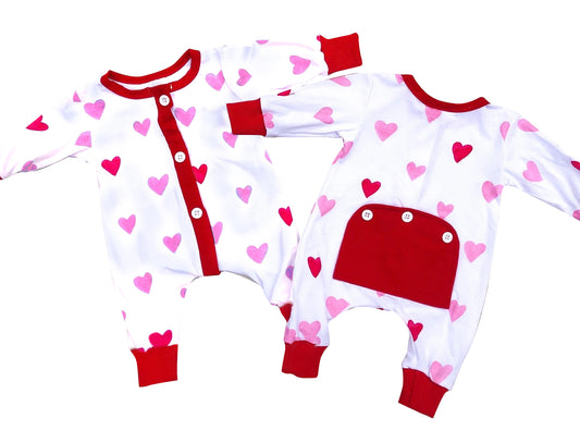 pre-order LR0827 baby girl  love long sleeve romper