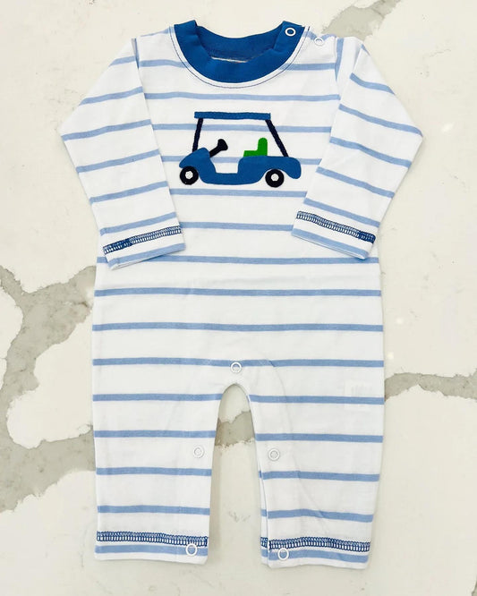 pre-order LR0848 baby boy car blue long sleeve romper