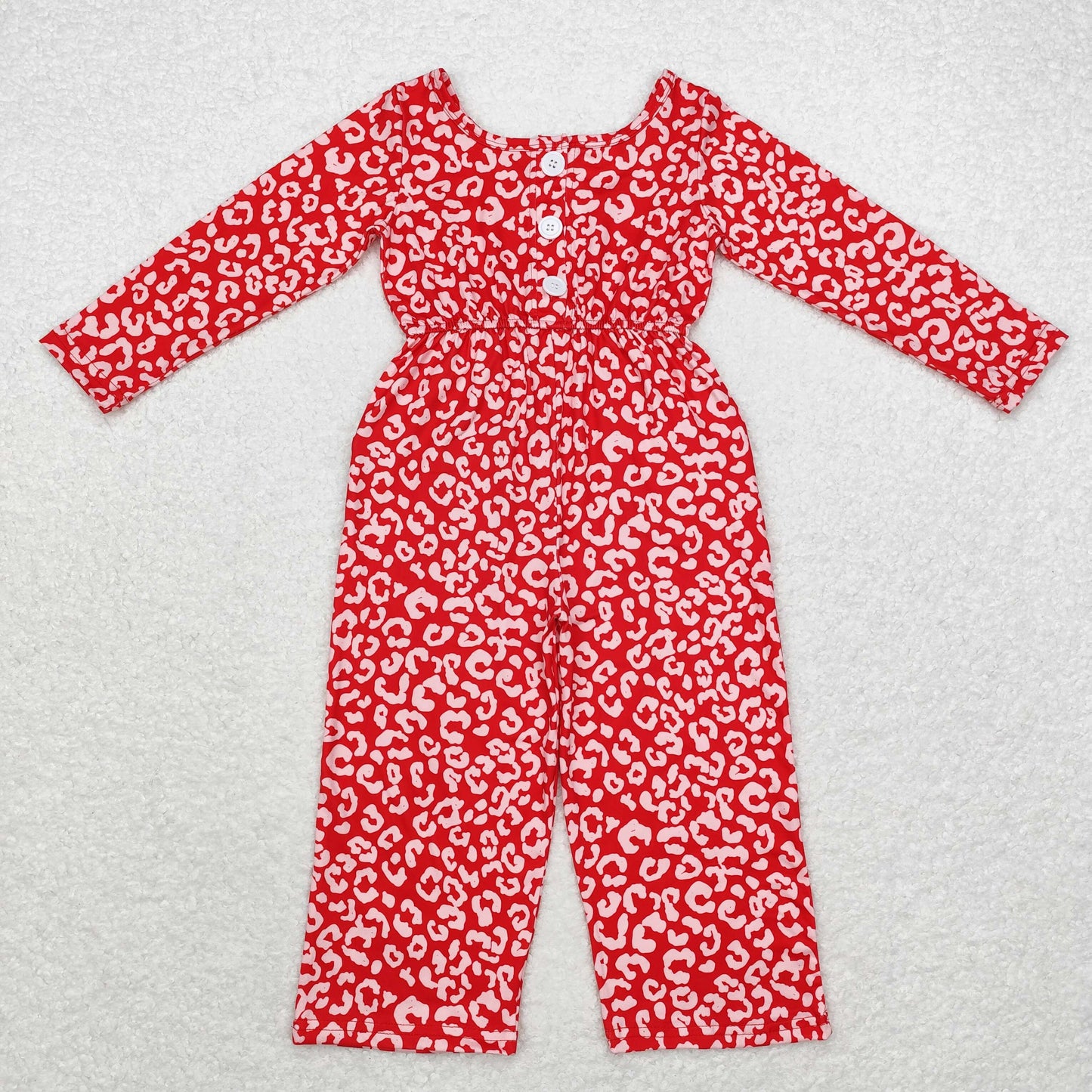 Sibling Baby Girls Long Sleeve Fall Floral Pockets Pants Jumpsuits
