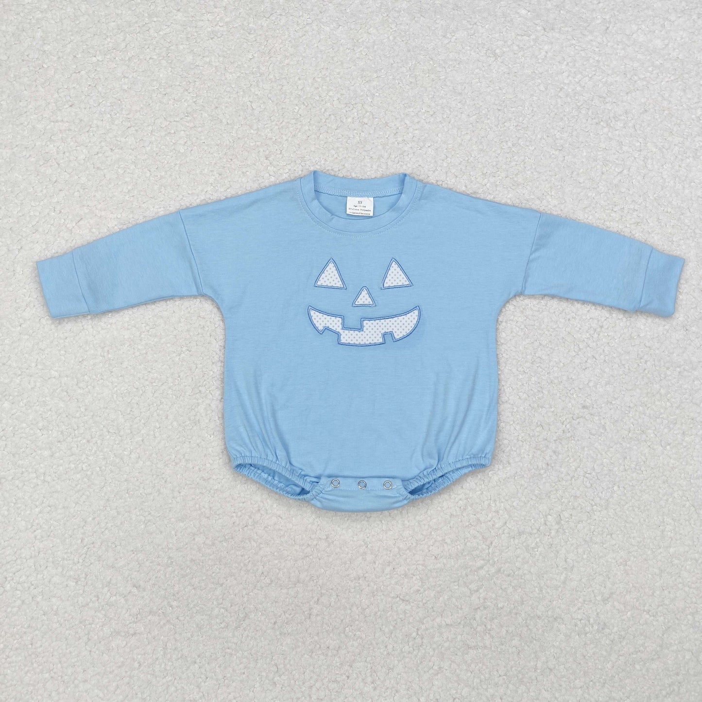 Sibling Baby Boys Girls Embroidery Ghost Pumpkins Halloween Tee Shirts Top Rompers
