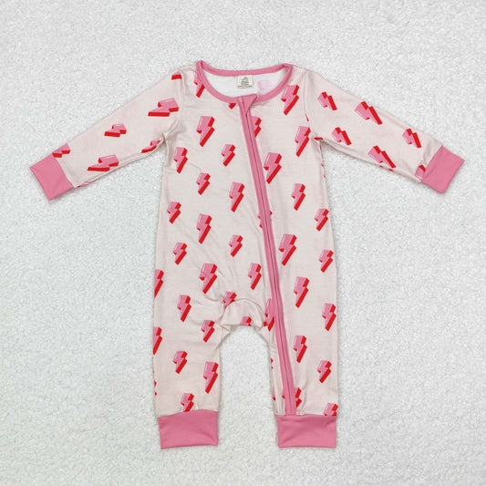 LR1983 Bamboo baby girl clothes lightning girl winter  romper
