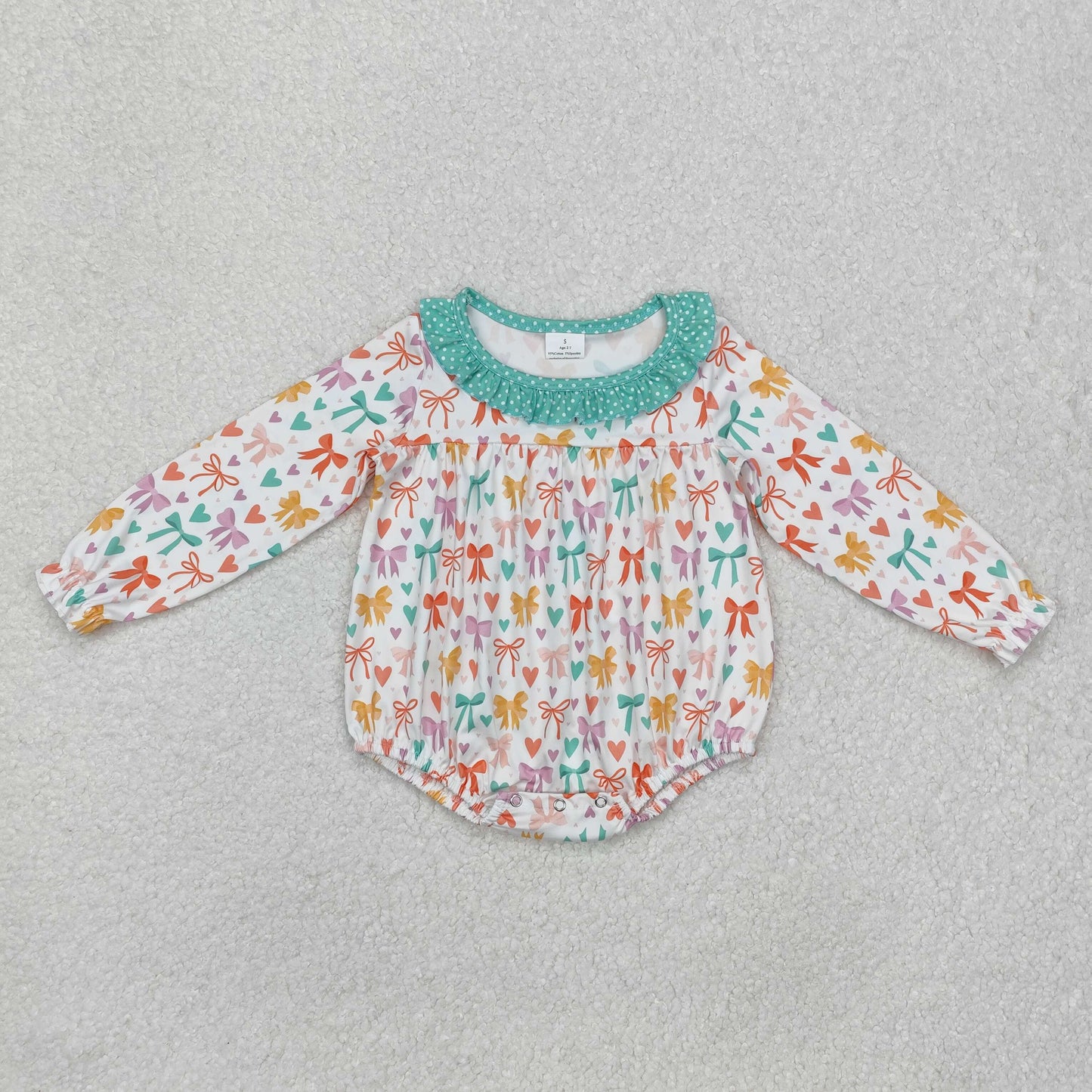 LR2066   baby girl clothes bows girl winter bubble