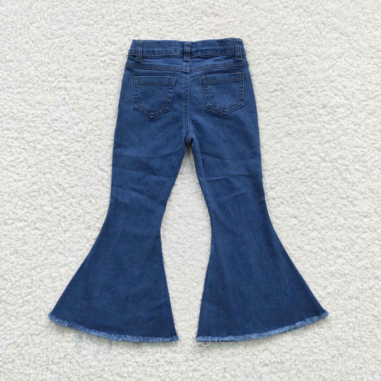 Sibling Baby Girls Hot Blue Bell Bottom Denim Pants Jeans