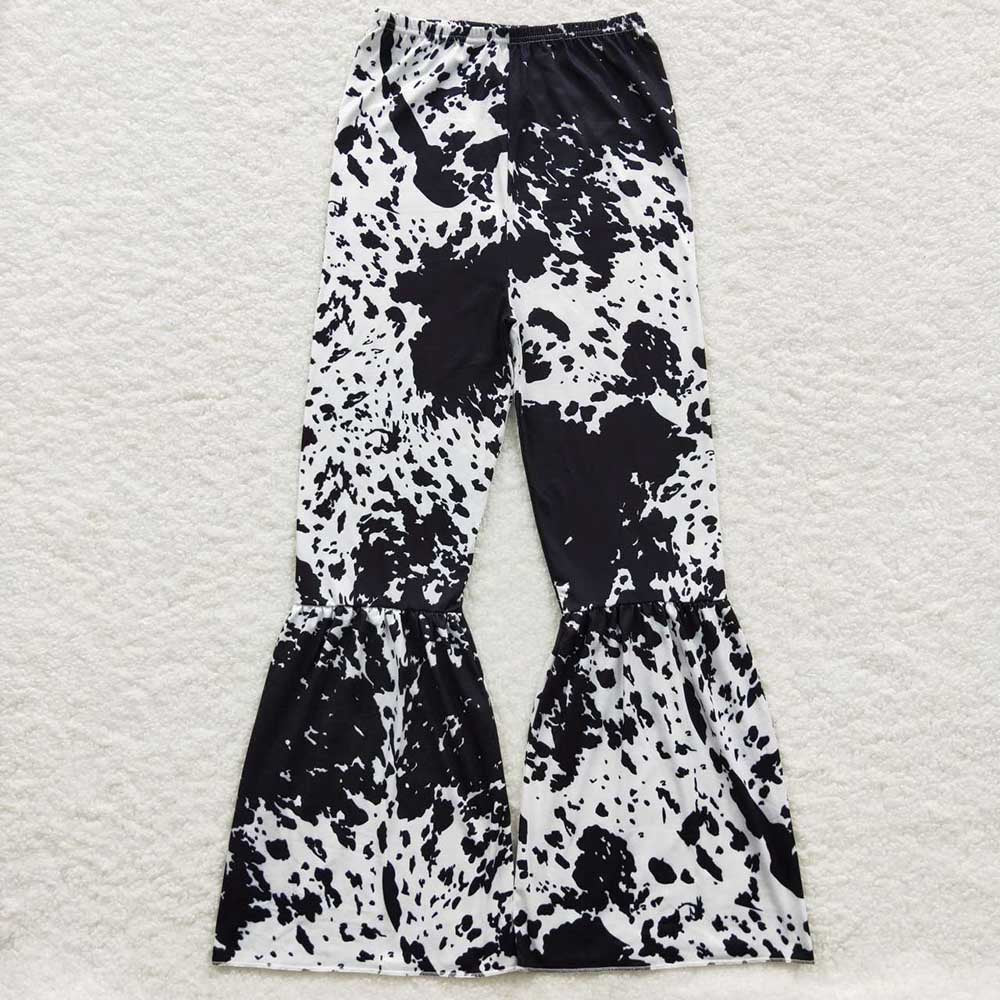 Sibling Adult Men Women Western Camo Bull Skulls Flowers Bell Bottom Flare Pants