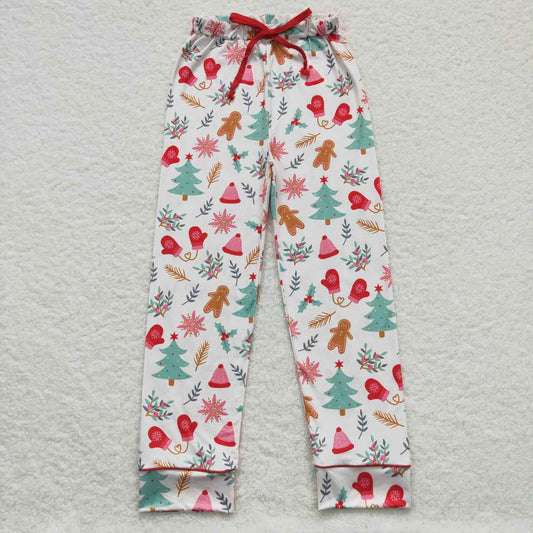 Adult Christmas tree ginger print baby pants P0236