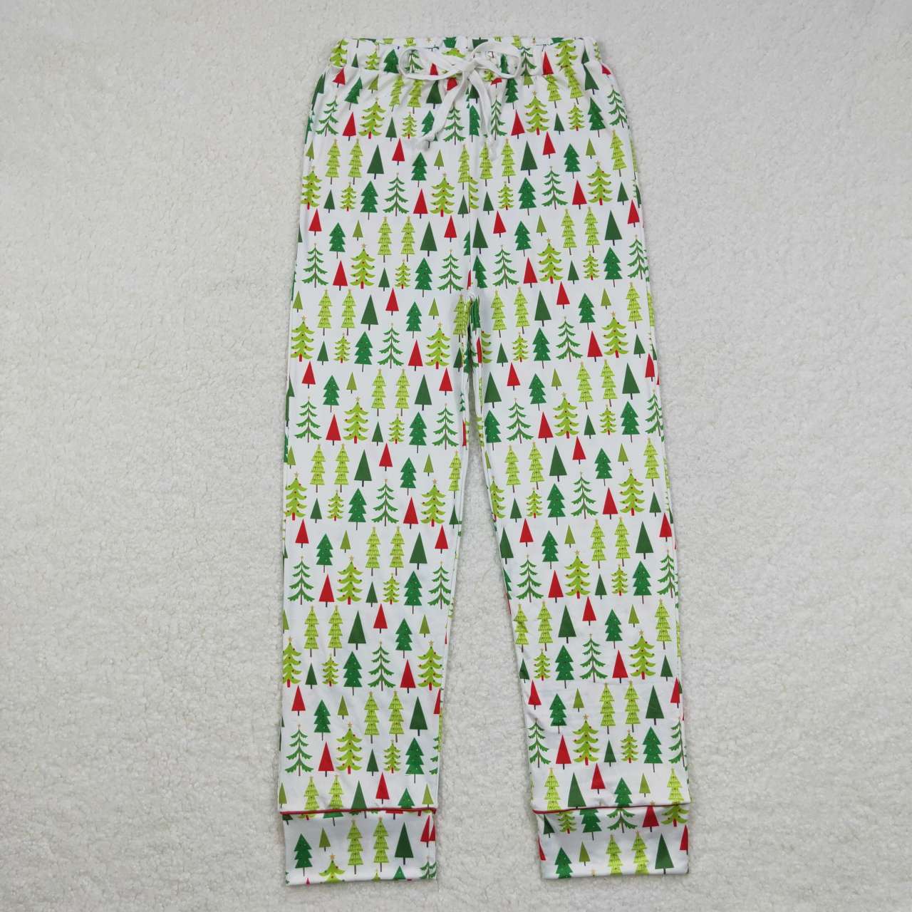 Sibling Adult Men Women Trees Cows Checked Christmas Pajamas Flare Pants
