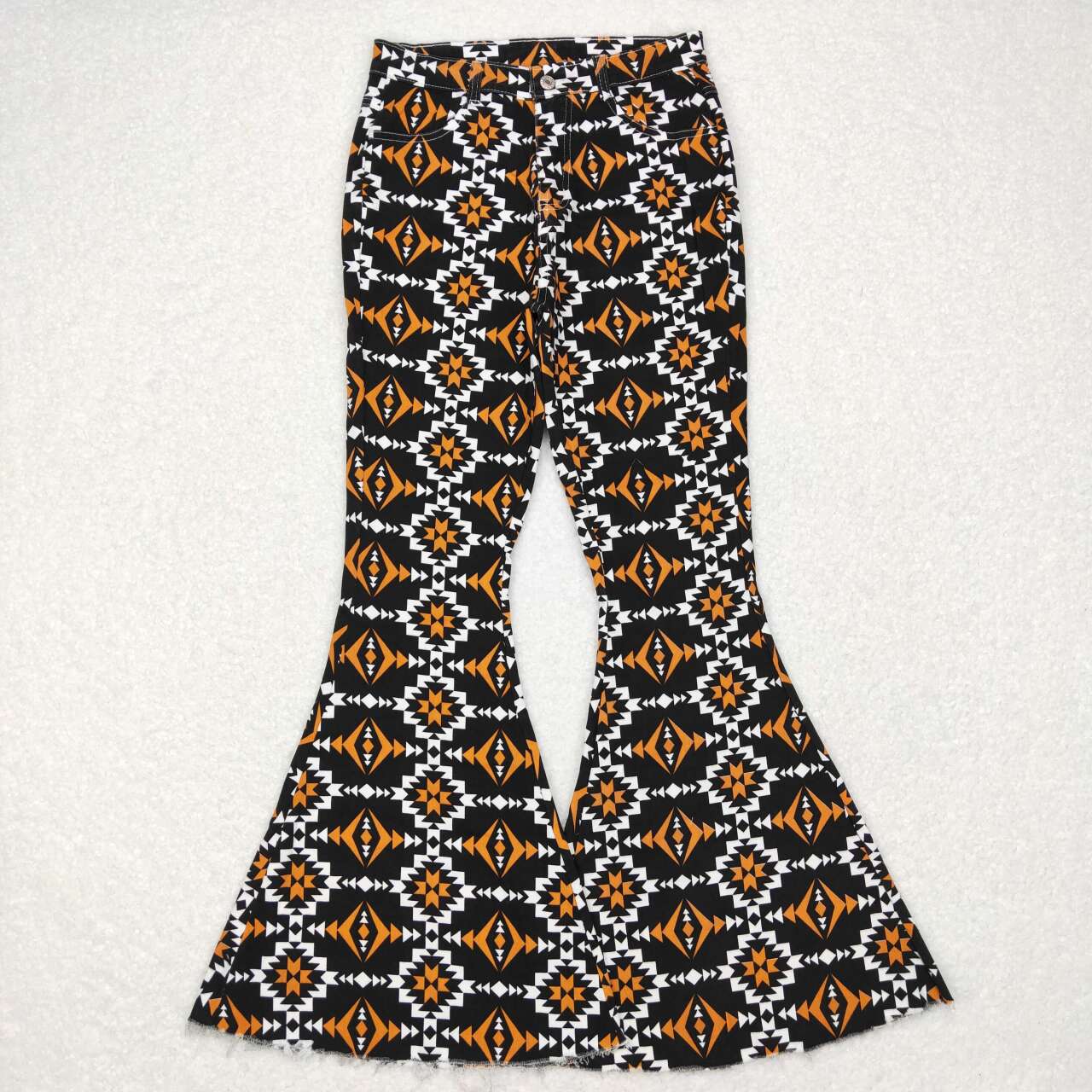 P0298 adult women geometric pattern jeans