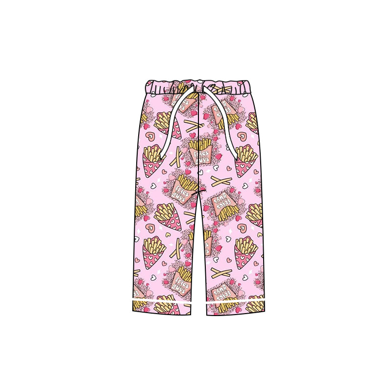 P0357 pre-order Adult pink fries pants