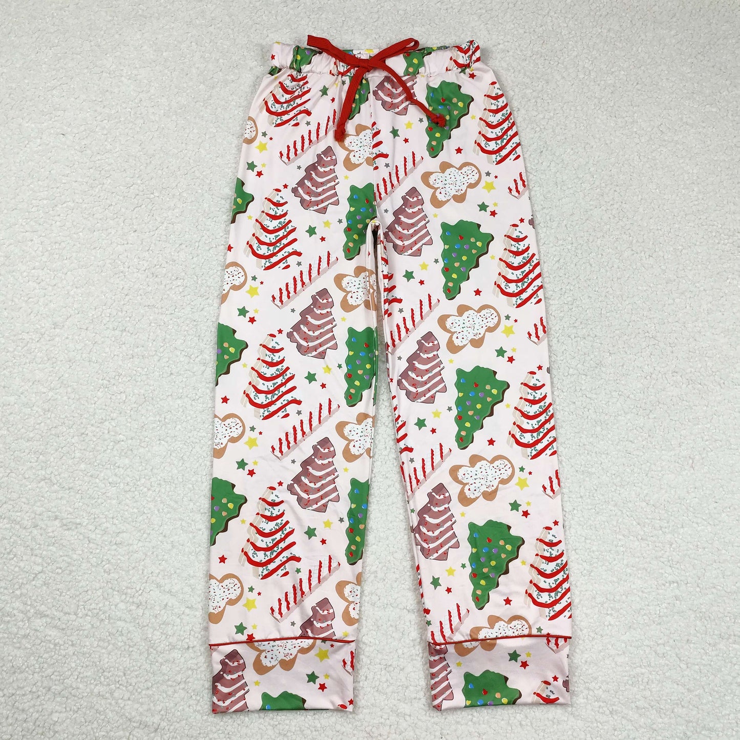Sibling Adult Men Women Trees Cows Checked Christmas Pajamas Flare Pants