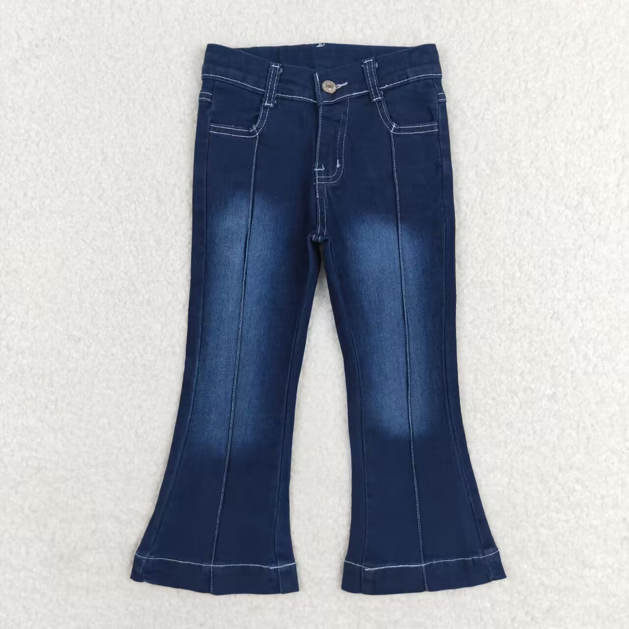 Sibling Baby Girls Hot Blue Bell Bottom Denim Pants Jeans