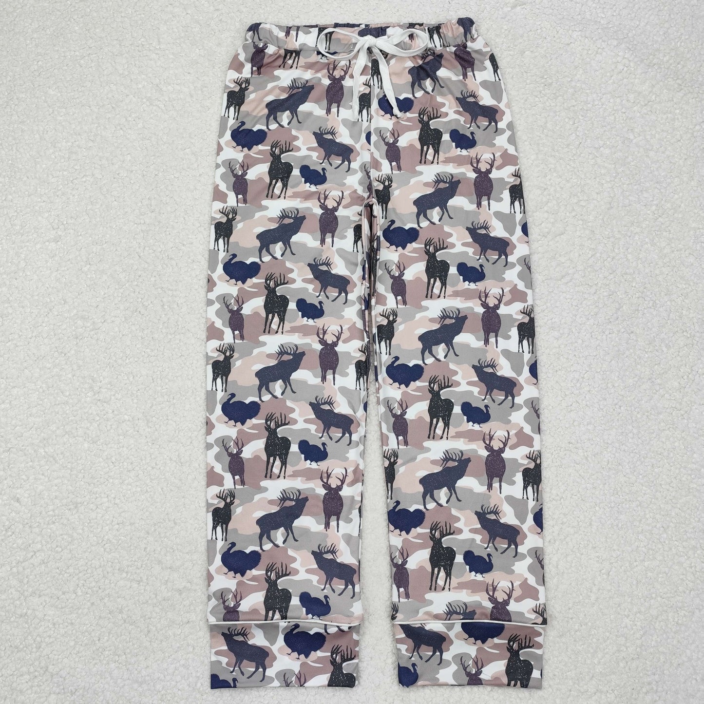Sibling Adult Men Women Western Camo Bull Skulls Flowers Bell Bottom Flare Pants