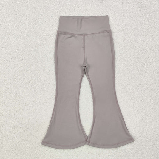 P0572 Baby Girls Grey Yoga Active Bell Bottom Pants