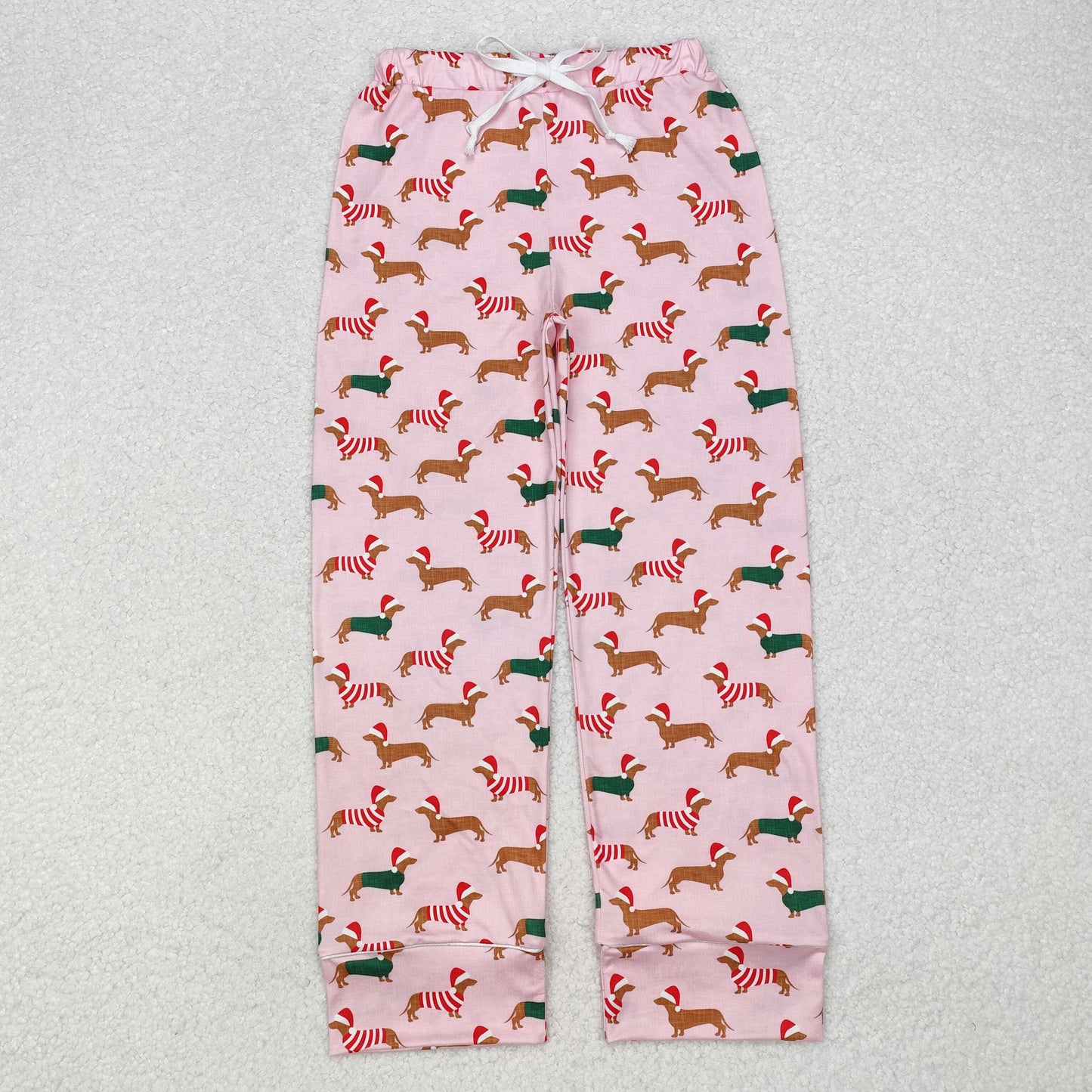 Sibling Adult Men Women Santa Cows Holly Checked Christmas Pajamas Flare Pants
