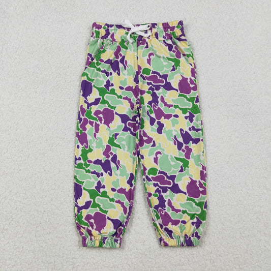 P0838 Baby Boys Mardigras Camo Pockets Jogger Pants Bottom