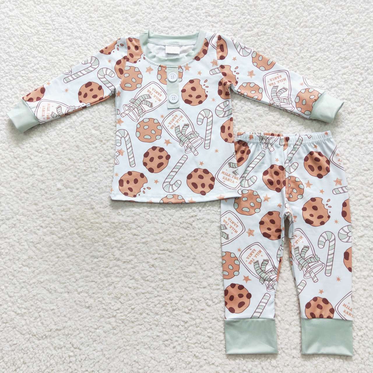 milk print boy pajamas outfit