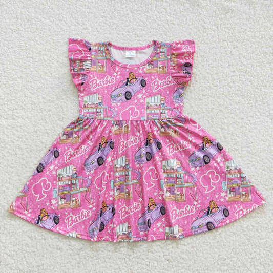 girls pink dress