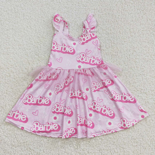 girls pink dress