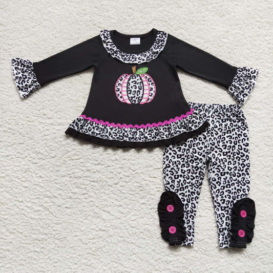 girls black pumpkin outfits