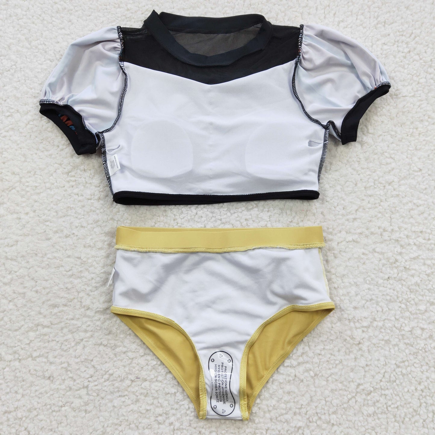 baby black patchwork 2pcs swimwear S0131