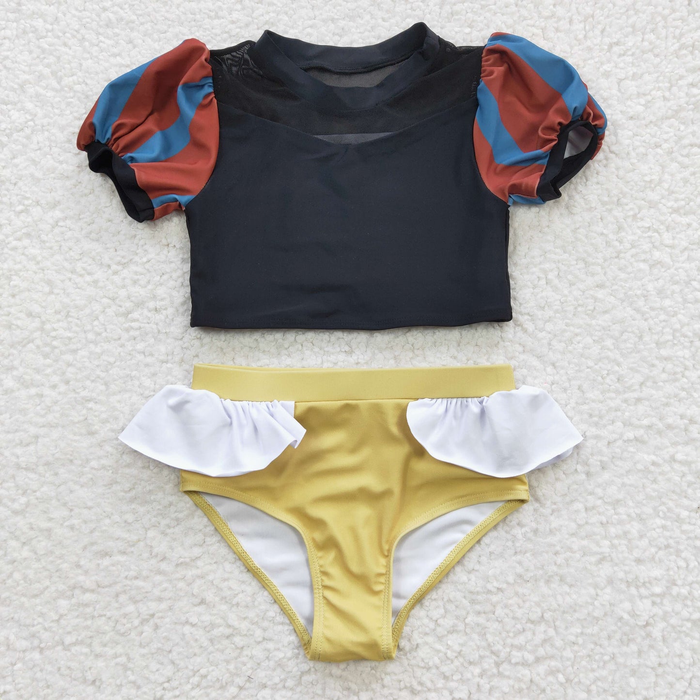 baby black patchwork 2pcs swimwear S0131