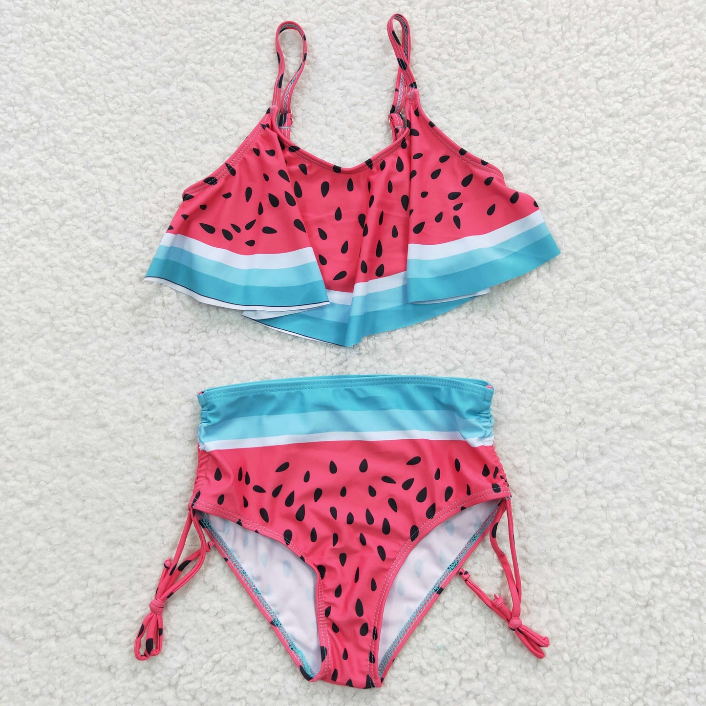 kids girls watermelon swimwear S0143