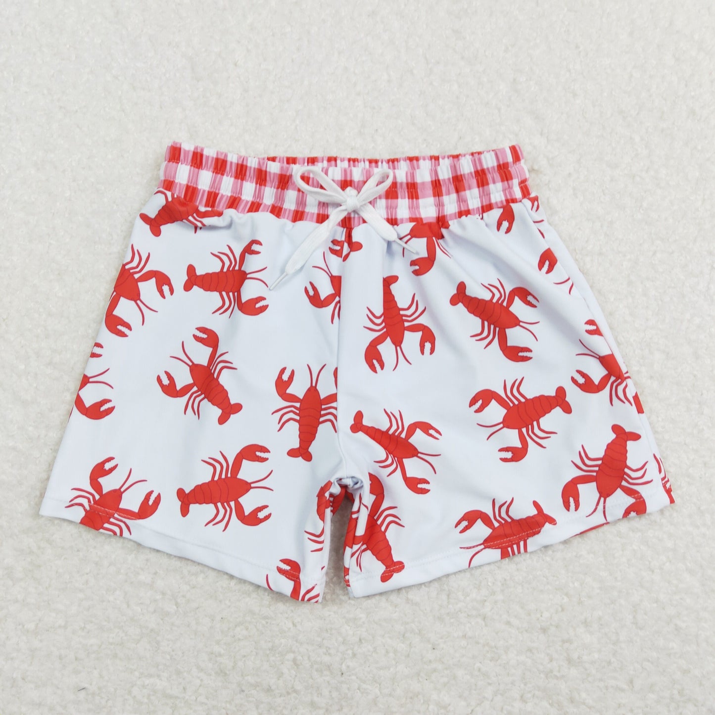 Sibling Baby Boys Crayfishes Trunk Summer Swimsuits