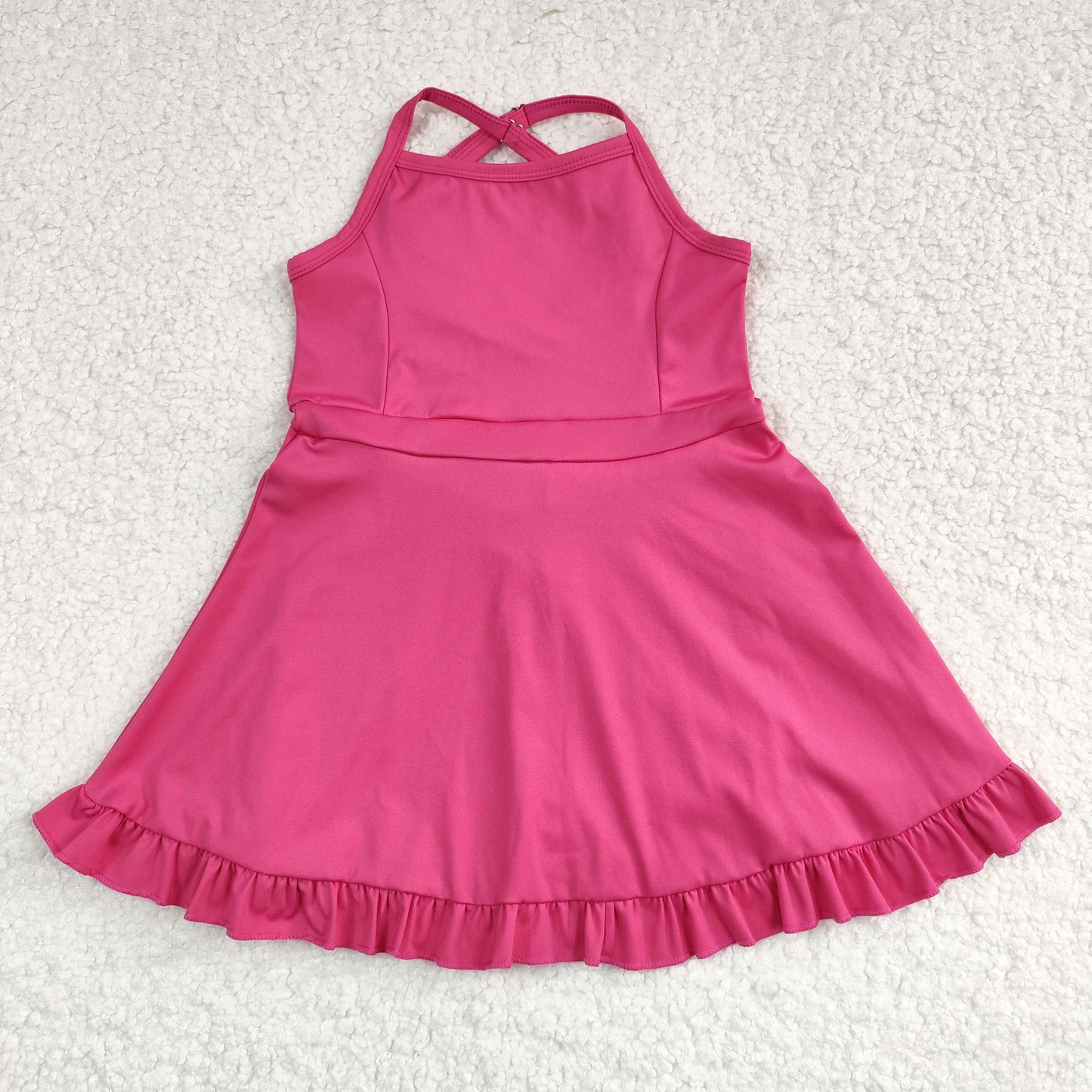 Sibling Baby Girls Knit Knee Length Active Wear Athletic Dresses