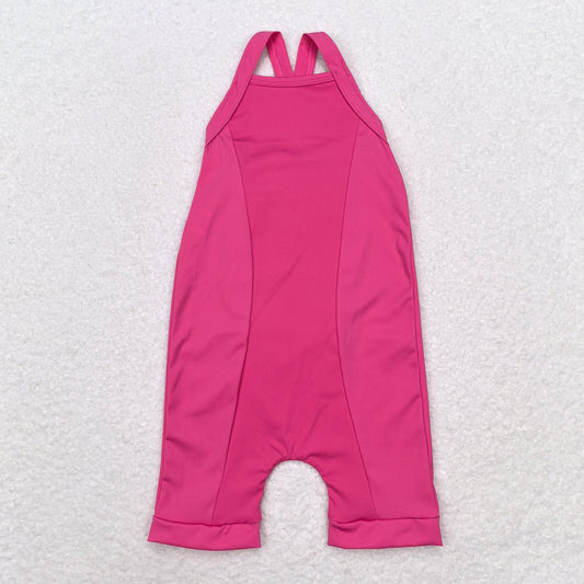 S0447   baby girl clothes pink girl summer swimsuit beach wear yoga wear