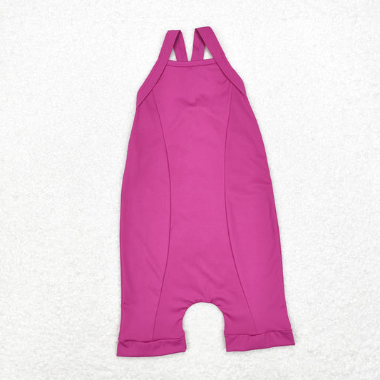 S0448   baby girl clothes purple girl summer beach wear yoga wear