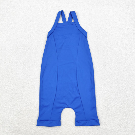 S0452   baby girl clothes blue girl summer beach wear yoga wear