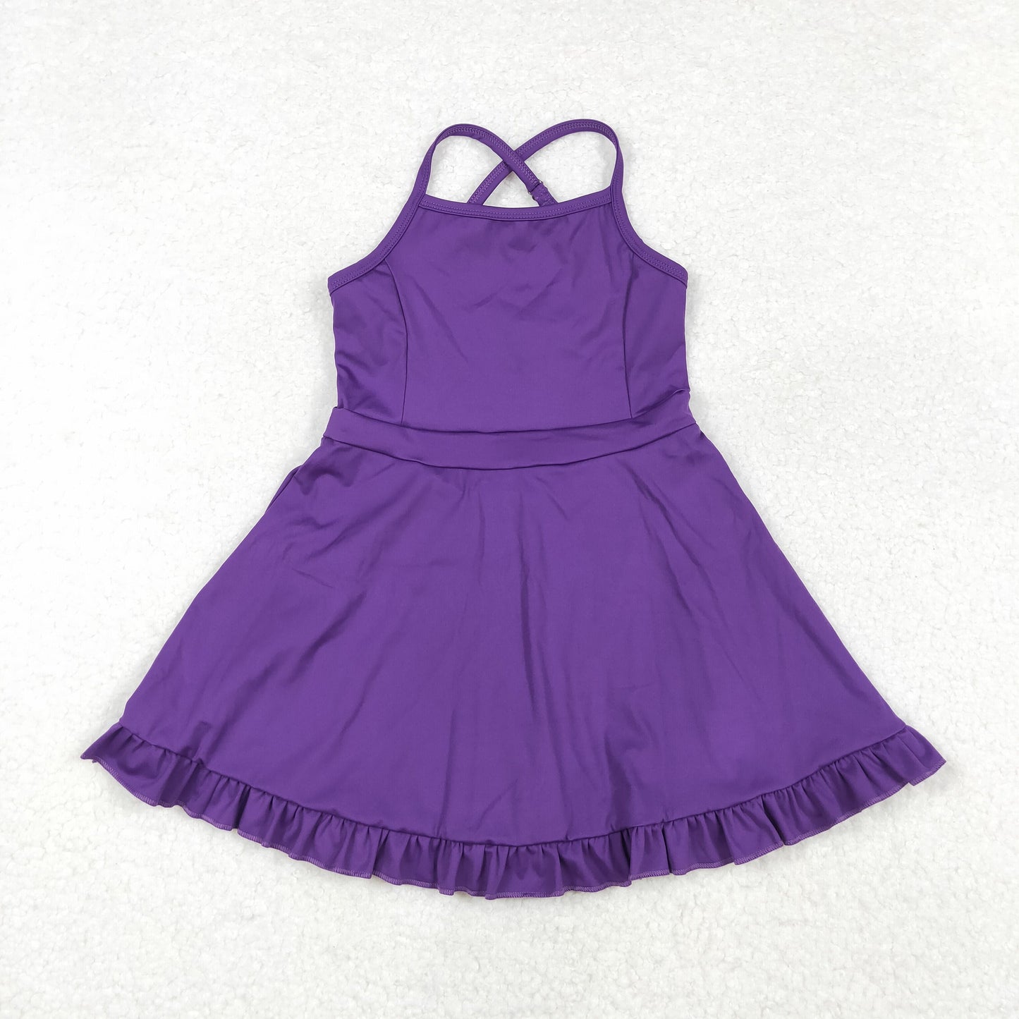 Sibling Baby Girls Knit Knee Length Active Wear Athletic Dresses